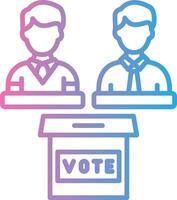 Elections Futuristic App Badge vector