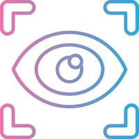 Eye Scanner App Based UI Graphic vector