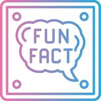 Fun Fact Shadowed Flat Design vector