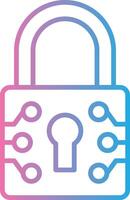 Lock Minimal Art Object vector