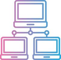 Local Network Simplified Design Piece vector