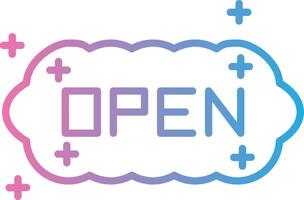Open Shadowed Flat Design vector
