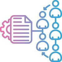 Project Management Sharp Line Mark vector