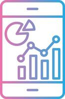 Pie Chart Stylish UX Piece vector