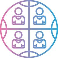Segmentation Sleek Visual Mark vector