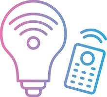 Smart Light Interface Line Graphic vector