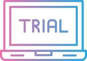 Trial User Interface Mark vector