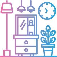Vanity Table Interactive Symbol vector