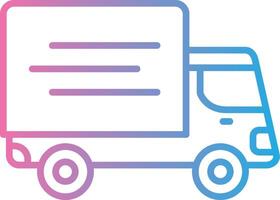 Truck 3D Interface Shape vector