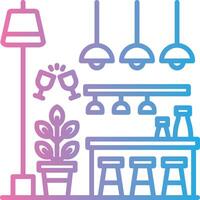 Bar Outlined Line Artwork vector