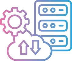 Data Migration Abstract UI Visual vector