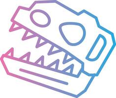 Dinosaur skull Creative Grid Symbol vector