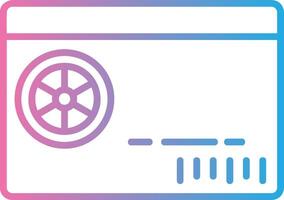 Driving License Smooth UI Symbol vector