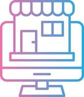 Online Shop Futuristic UI Mark vector