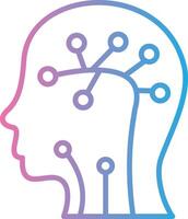 Neural Network Futuristic UI Mark vector