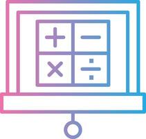 Maths Mobile App Illustration vector