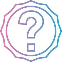 Question Modern Shape Graphic vector