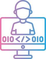 Programmer Abstract UI Visual vector