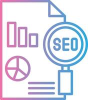 Seo Report Minimal Art Object vector