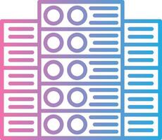 Servers Outlined Concept Piece vector