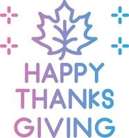 Thanksgiving Web Based Design Element vector