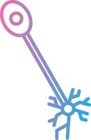 Unipolar Neuron Futuristic App Badge vector