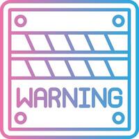Warning Minimal Art Object vector