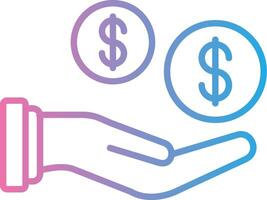 Compensation Iconic Line Form vector