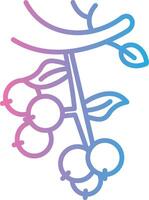 Berries Stylized Flat Drawing vector
