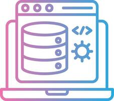 Backend Modern Tech Object vector