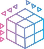 Dimension Mobile App Illustration vector