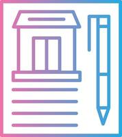 Contract Thin Line Element vector