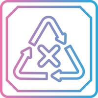 Do Not Recycle Flat Design Piece vector