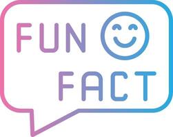 Fun Fact Elegant Shape Symbol vector