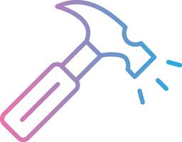 Hammer Sharp Line Mark vector