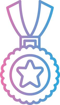 Medal Solid Fill Symbol