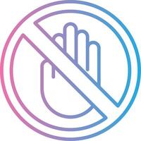 No Entry Vivid App Element vector