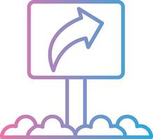 One Way Shadowed Flat Design vector