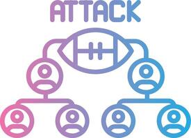 Offensive Thin Line Element vector