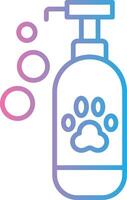 Pet Shampoo Geometric Style Badge vector