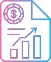 Report Gradient Themed Symbol vector
