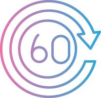 60 Days Vibrant Visual Object vector