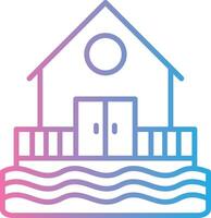 Beach Hut Web Style Graphic vector