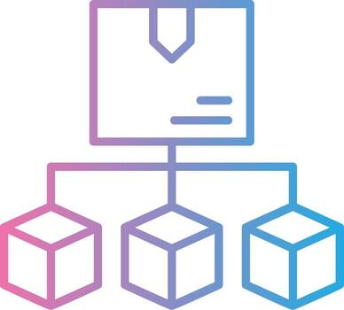 distribución vibrante visual objeto vector