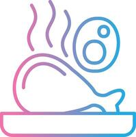 Ham Leg Geometric App Mark vector