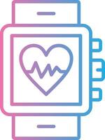 Heart Rate Vibrant Visual Object vector