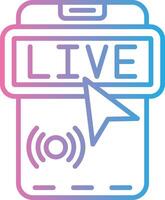 Live App Based UI Graphic vector