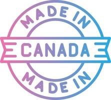 Made In Canada Flat UI Form vector