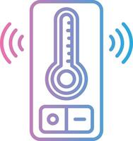 Temperature Sensor Outlined Concept Piece vector