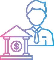 Banker UX Focused Shape vector